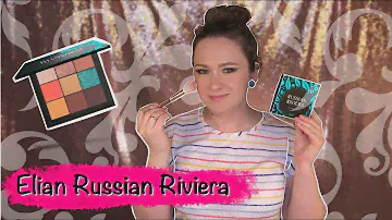 Elian Russian Riviera. Свотчи, три макияжа и стойкость, плюсы и минусы палетки.