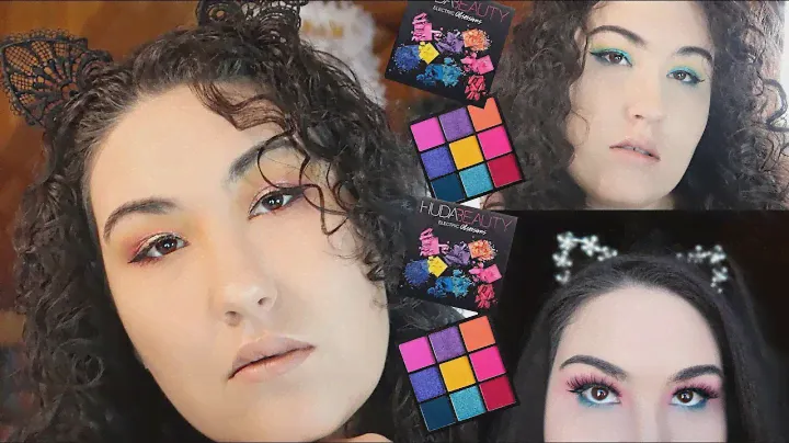 Huda Beauty Electric Obsessions || 3 Looks 1 Palette