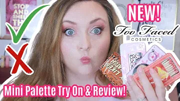 TOO FACED MINI PALETTE REVIEW |  That's My Jam, Let's Play, Kitty Likes to Scratch, Light My Fire