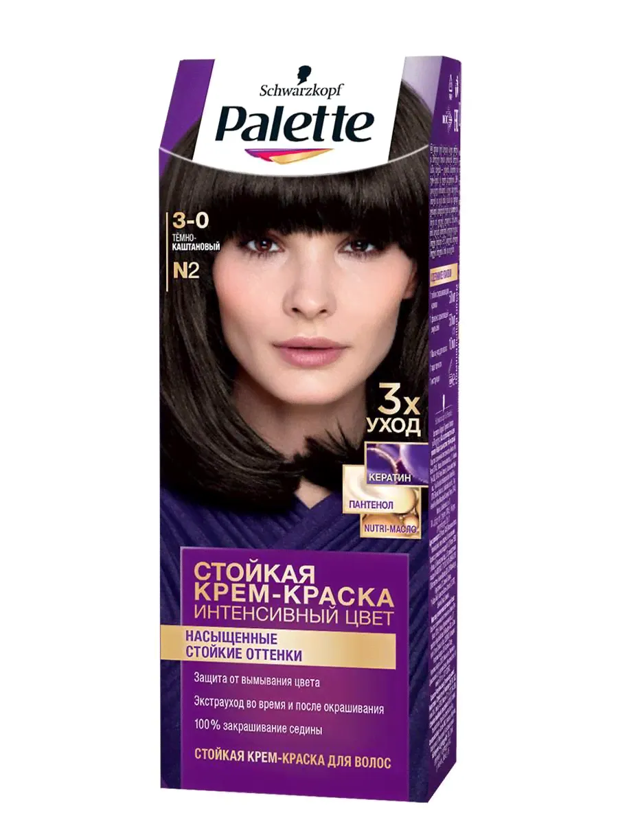 Крем-краска Palette N2/3-0 стойкая для волос 110мл.-0