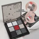 Black Rose Little Smoky Nine-Color Eyeshadow Palette Matte Pearlescent Fine Glitter Gel Exploding Hot Girl All-in-one Palette