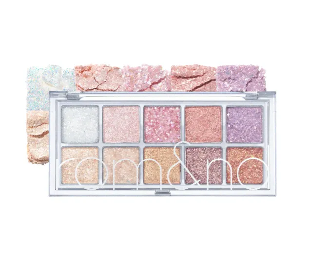 ROM&amp;ND Палетка теней для век better than palette 00 light &amp; glitter garden, 7,7 г