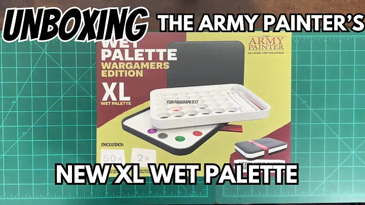 Unboxing: New Army Painter XL Wet Palette