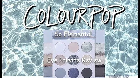 Unboxing Colourpop So Elemental Blue Eye Shadow Palette