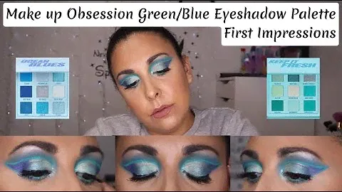 Make Up Obsession New Mini Eyeshadow Palettes | GREEN | BLUE
