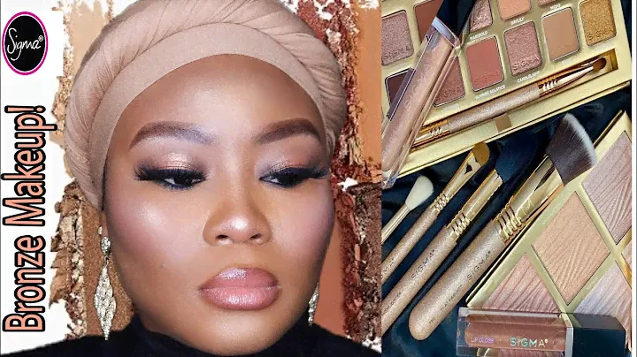 NEW Sigma Beauty Ambiance Collection REVIEW | Bronze Summer Makeup | Brown Skin | Zainab Iye