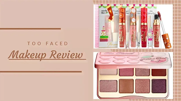 Too Faced Tickled Peach Mini Eyeshadow Palette +  Sweet Smell of Christmas Liquid Lipstick
