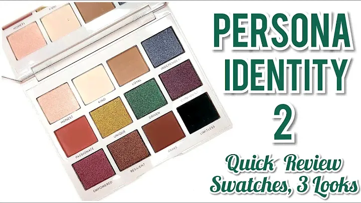 PERSONA COSMETICS IDENTITY 2 PALETTE 😍😍😍 QUICK REVIEW