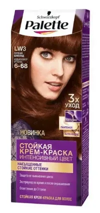 Palette крем краска для волос горячий шоколад 6.68-0