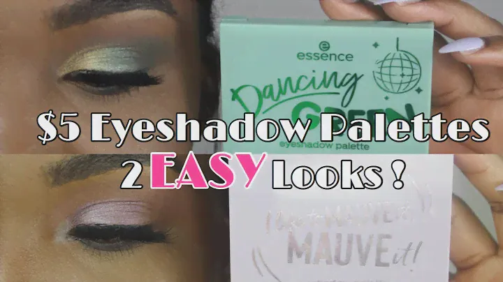 $5 Essence Eyeshadow Palettes - 2 EASY Looks ! | BEGINNER FRIENDLY EYESHADOW TUTORIAL | Step By Step