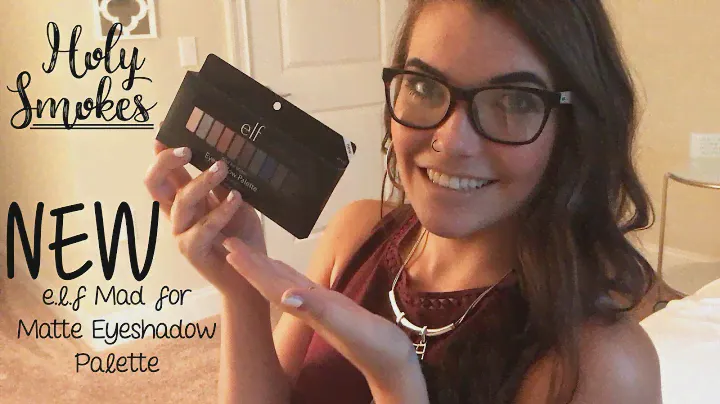 FIRST IMPRESSION ♡ NEW e.l.f. Holy Smokes Mad for Matte Eyeshadow Palette