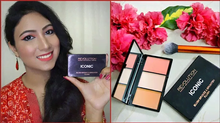 🌷 MAKEUP REVOLUTION Iconic Blush Bronze & Brighten Flush Palette Review + Demo | My OBSESSion