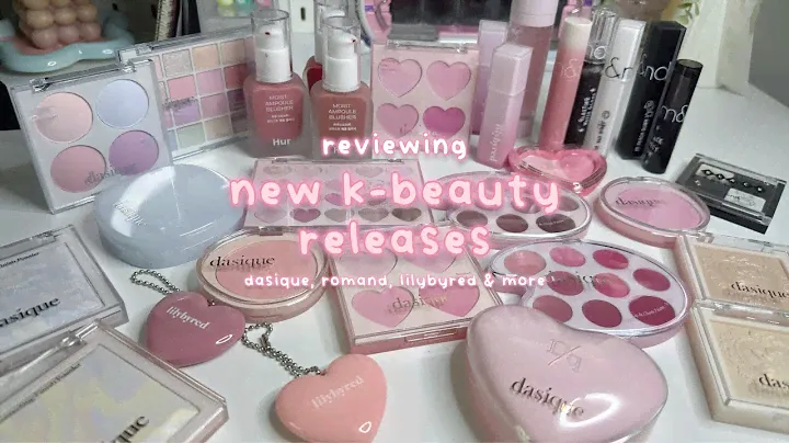 reviewing NEW kbeauty releases 🎀 | rom&nd, dasique, lilybyred + more