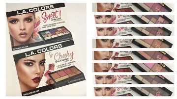 NUEVAS L.A. COLORS SWEET SIXTEEN COLOR  EYESHADOW PALETTES & SO CHEEKY BLUSH & HIGHLIGHT PALETTE
