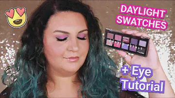 NYX Mystic Petals MIDNIGHT ORCHID Swatches + Tutorial!!