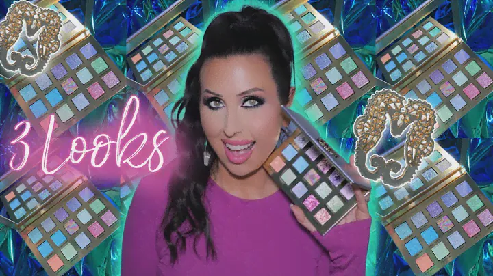 SEA HORSE PALETTE from ADEPT COSMETICS | 3 LOOKS + LOTS OF SWATCHES