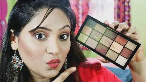 I tried Makeup Revolution Reloaded Velvet Rose eyeshadow Palette || swatch + face makeup + Review