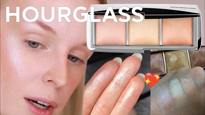 Палетка хайлайтеров HOURGLASS | Ambient Metallic Strobe Lighting Palette | Свотчи, макияжи и обзор