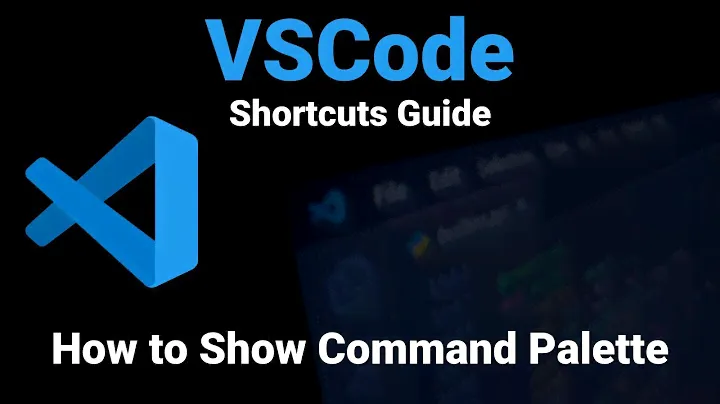 VSCode | How to Show Command Palette | Visual Studio Code Shortcuts