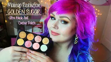 Обзор палетки румян и контуринга Makeup Revolution Golden Sugar Ultra + образцы