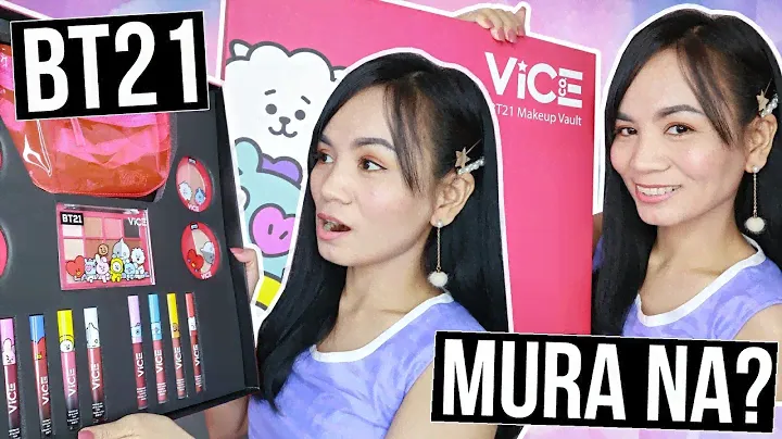 (K BA?!) VICE COSMETICS x BT21 Complete MAKEUP REVIEW | RealAsianBeauty