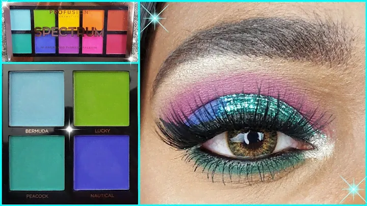 Profusion Spectrum Eyeshadow Palette • Purple and Blue Glitter Eye Makeup • Look 2