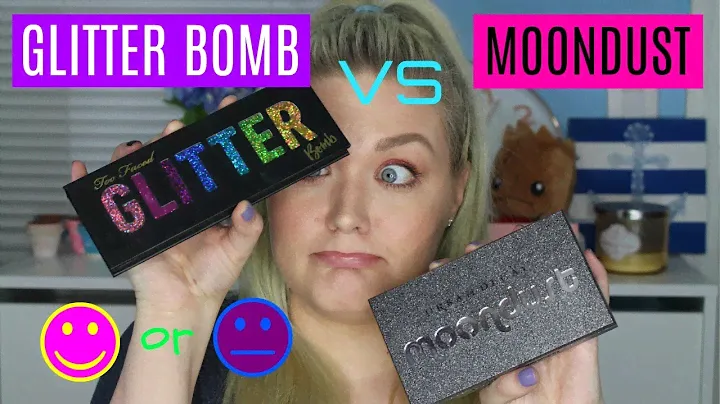 Too FACED GLITTER BOMB против URBAN DECAY MOONDUST | Обзор демо-образцов