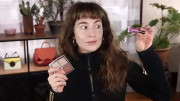 BROW GLUE?!?!?? APPLYING NEW MAKEUP LIVE!!! (DIOR BACKSTAGE GLOW FACE PALETTE & NYX BROW GLUE)