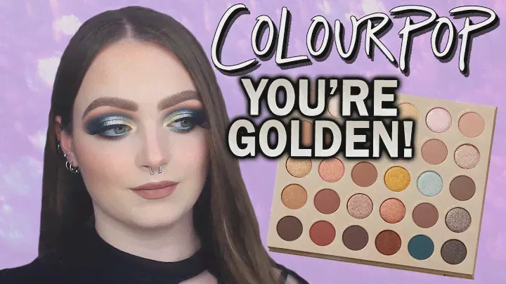 COLOURPOP YOU'RE GOLDEN PALETTE REVIEW AND TUTORIAL