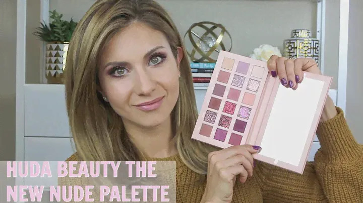 HUDA BeautyThe New NUDE Palette | Peach and Purple Makeup Tutorial