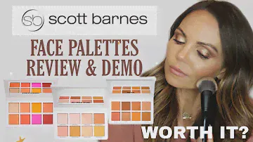 SCOTT BARNES CONTOUR, BLUSH & HIGHLIGHTER PALETTE REVIEW & DEMO