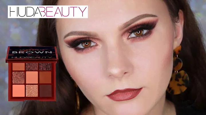 HUDA BEAUTY BROWN OBSESSIONS | СВОТЧИ И МАКИЯЖ | HUDA BEAUTY CHOCOLATE BROWN | MAKEUP TUTORIAL