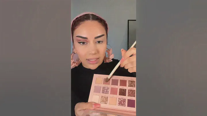Part 5 Vday makeup inspo. P Louise eye base 02. Huda beauty New Nude Palette