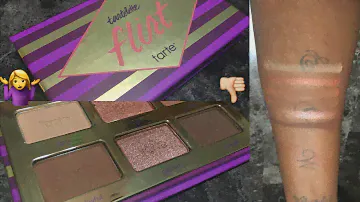 Tarte 'Tartelette Flirt' Eyeshadow Palette - LIVE SWATCHES | WOC