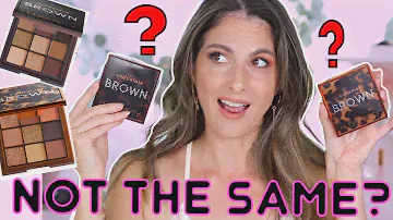 HUDA BEAUTY BROWN OBSESSIONS EYESHADOW PALETTES REVIEW & COMPARISONS!