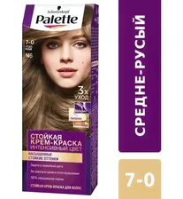 Palette краска для волос тон N6 Средне-русый