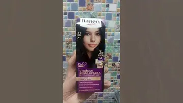 Как можно получить синевато-чёрный цвет волос с краской для волос Palette (1-1 Иссиня-чёрный)