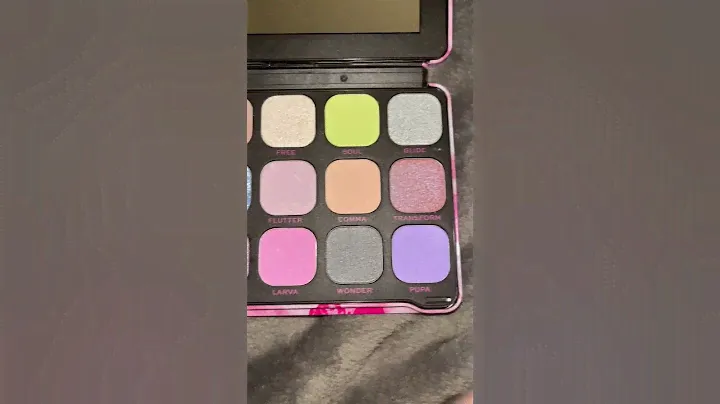 Swatches of Makeup Revolution Forever Flawless Soft Butterfly Palette #makeuprevolution #swatches