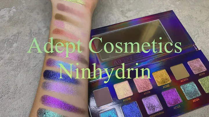 Adept Cosmetics Ninhydrin обновлённая версия || Первое впечатление и макияжи❤️❤️❤️