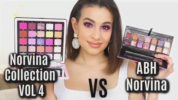 Norvina Collection Pro Pigment Palette Vol 4 VS ABH Norvina Palette