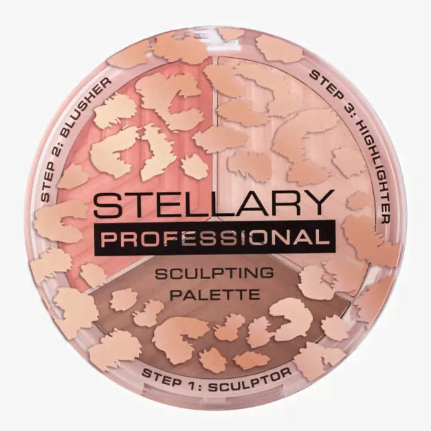 Контуринг для лица Stellary Sculpting Palette 3 в 1, тон 02, 9,1 г