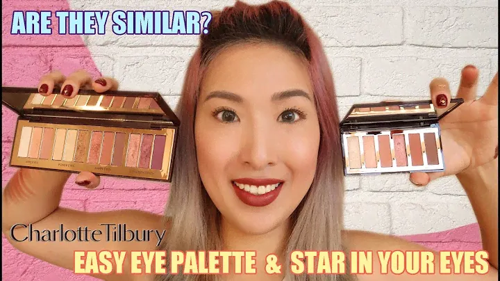 中字 Comparison Charlotte Tilbury Easy Eye Palette for the Charlotte Darling look w/ Star in Your Eyes