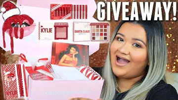 KYLIE COSMETICS 2019 HOLIDAY COLLECTION UNBOXING AND GIVEAWAY | FIRST IMPRESSIONS