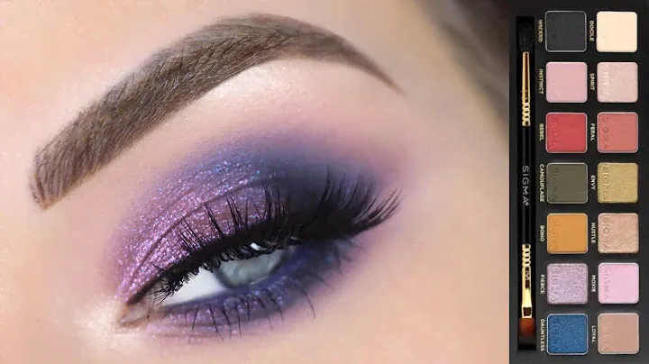 Sigma Beauty Untamed Palette | Purple + Blue Eyeshadow Tutorial