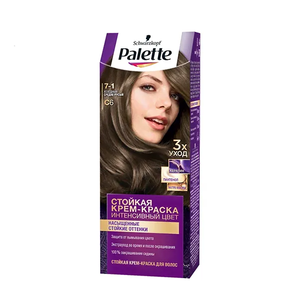 Palette Крем-краска C6 / 7 - 1 Холодный средне-русый-0