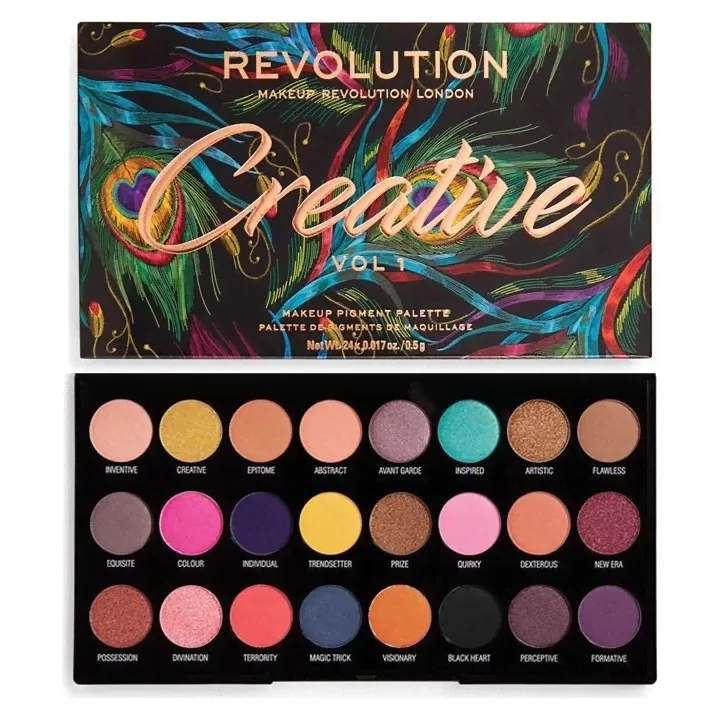 Makeup Revolution Палетка для век Eyeshadow Palette Creative-0
