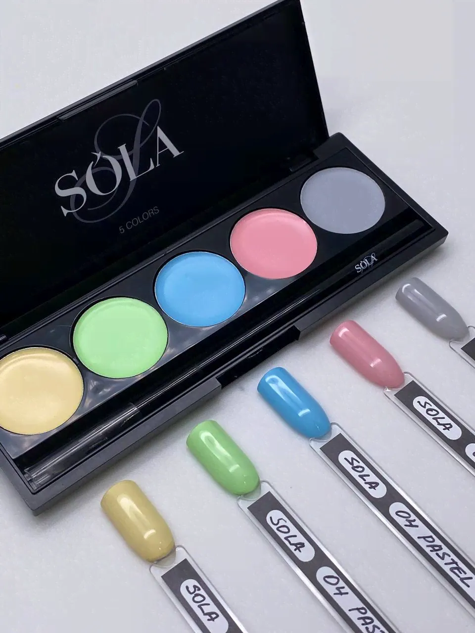 Гель-лак Palette 04 (Pastel) SOLAlove, 10гр-3