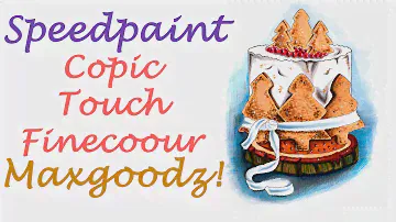speedpaint маркерами copic, finecolour и touch  в  maxgoodz