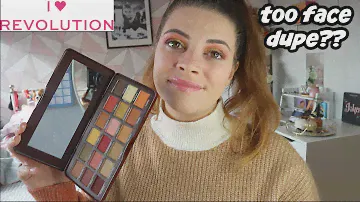 I HEART REVOLUTION COCOA TIN PALETTE | ARE THEY COPYING TOO FACE?!