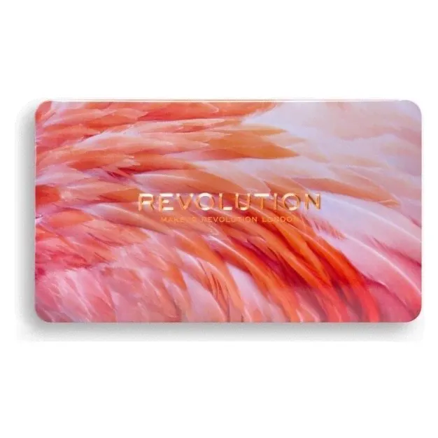 Makeup Revolution Палетка теней для век Forever Flawless Flamboyance Flamingo Eyeshadow Palette-2